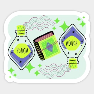 Magic Potion Bottle Pattern Sticker